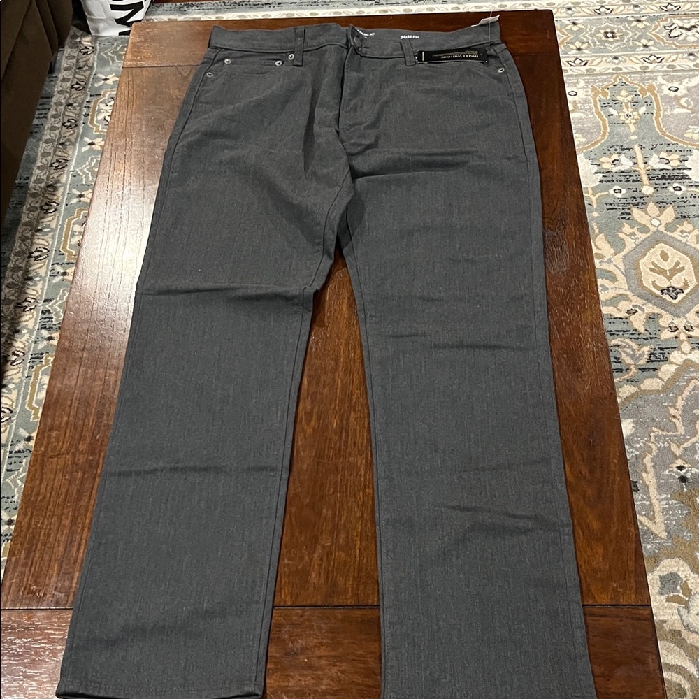 Banana Republic Men's Charcoal Straight Jeans 34x34 Slim Fit